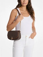 Mila Medium Signature Logo Messenger Bag