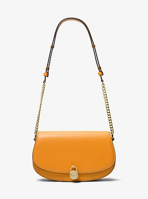 Mila Medium Leather Messenger Bag