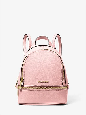 Rhea Extra-Small Pebbled Leather Backpack