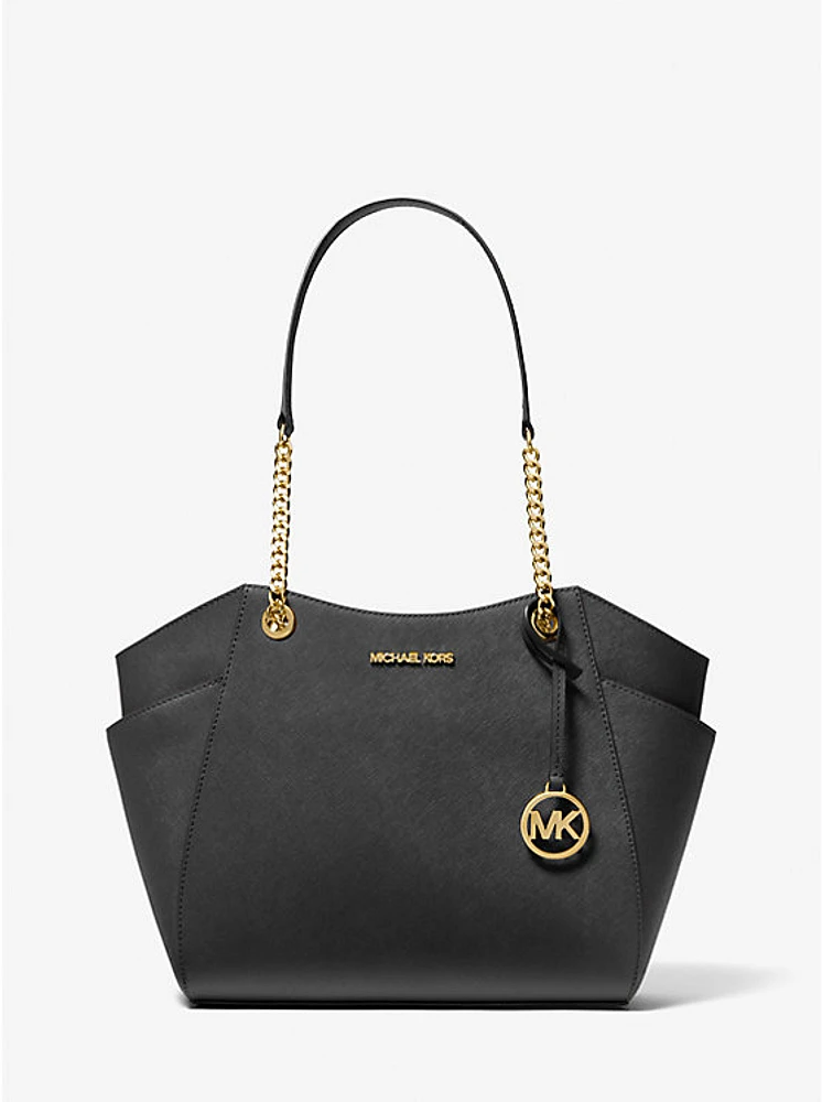 Jet Set Large Saffiano Leather Shoulder Bag
