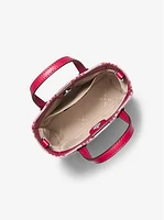Vincent Extra-Small Logo Jacquard Convertible Tote Bag With Card Case