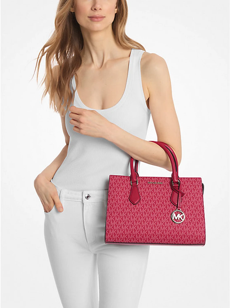 Sheila Medium Signature Logo Satchel
