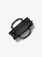 Sheila Small Studded Patchwork and Signature Logo Satchel