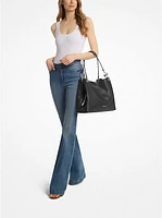 Christina Large Pebbled Leather Shoulder Bag