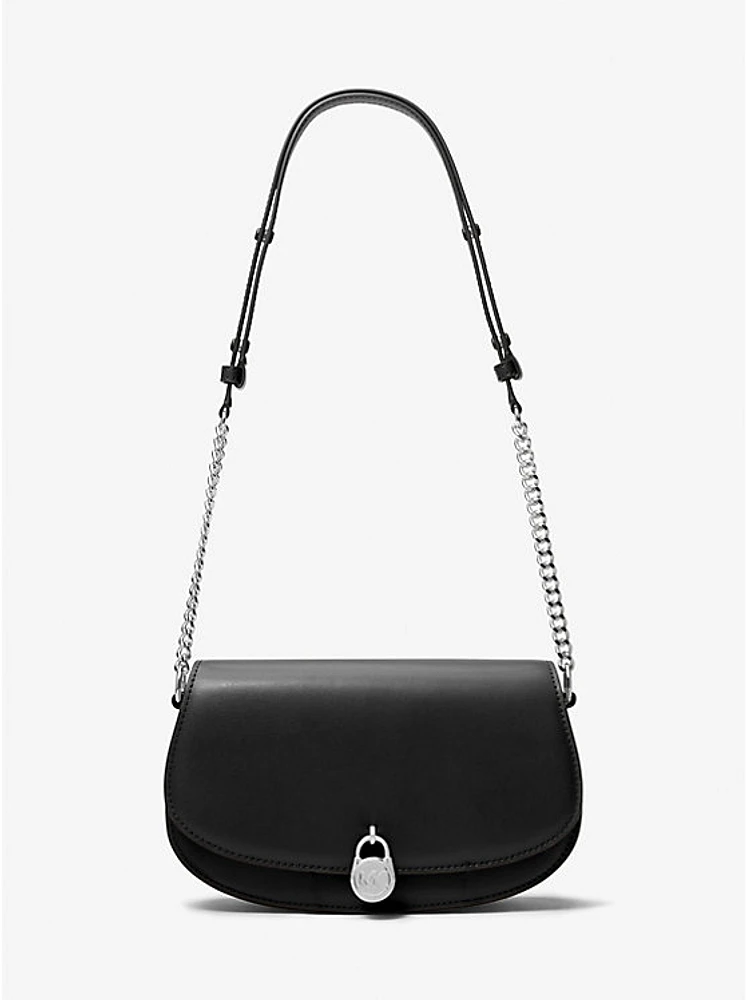 Mila Medium Leather Messenger Bag