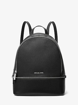 Rhea Medium Pebbled Leather Backpack