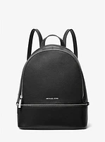 Rhea Medium Pebbled Leather Backpack