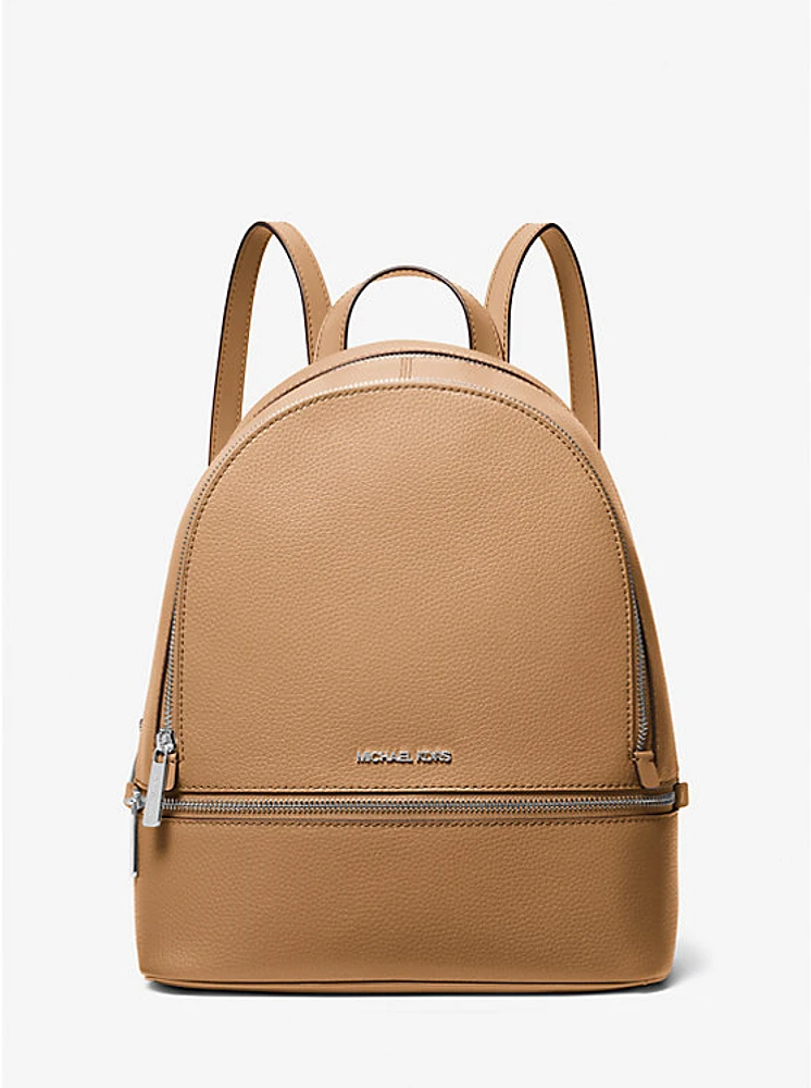 Rhea Medium Pebbled Leather Backpack
