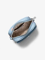 Jet Set Medium Printed Signature Logo Crossbody Bag