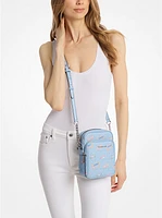 Jet Set Medium Printed Signature Logo Crossbody Bag