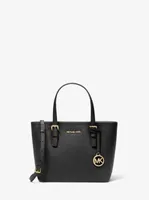 Jet Set Travel Extra-Small Saffiano Leather Top-Zip Tote Bag