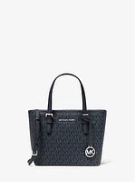 Jet Set Travel -Small Logo Top-Zip Tote Bag