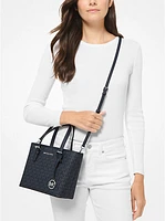 Jet Set Travel -Small Logo Top-Zip Tote Bag