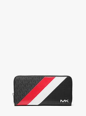 Cooper Logo and Striped Smartphone Wallet