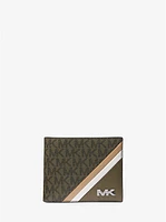 Rivington Striped Logo Billfold Wallet With Coin Pouch