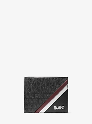 Rivington Striped Logo Billfold Wallet With Coin Pouch