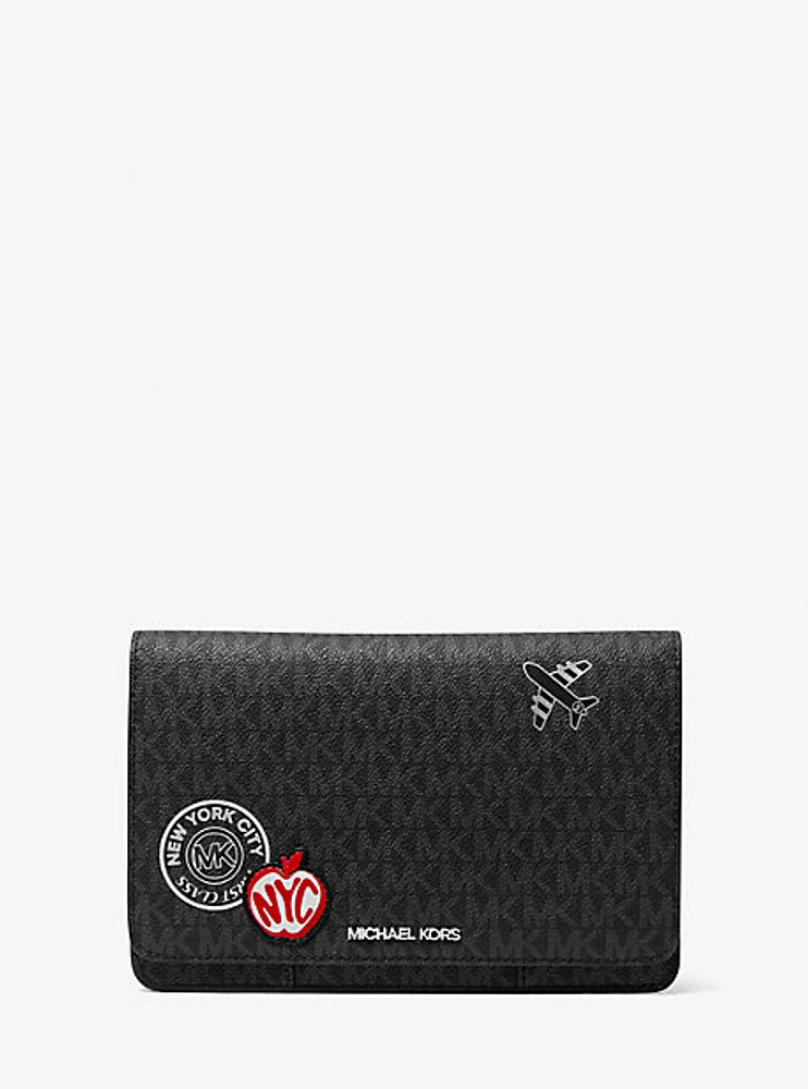 Cooper Large Embellished Signature Logo Travel Wallet