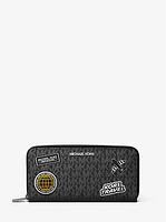 Cooper Embellished Logo Zip-Around Wallet