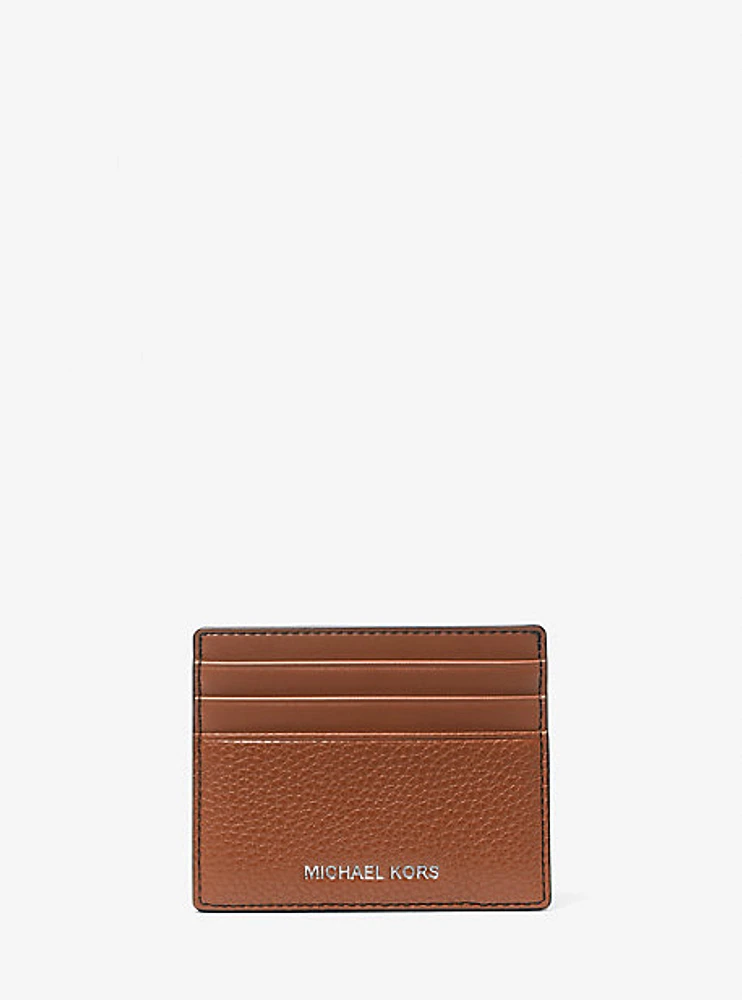 Cooper Pebbled Leather Tall Card Case