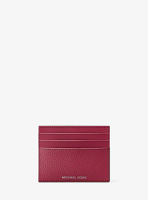 Cooper Pebbled Leather Tall Card Case