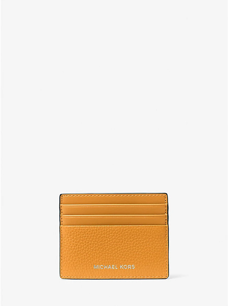 Cooper Pebbled Leather Tall Card Case