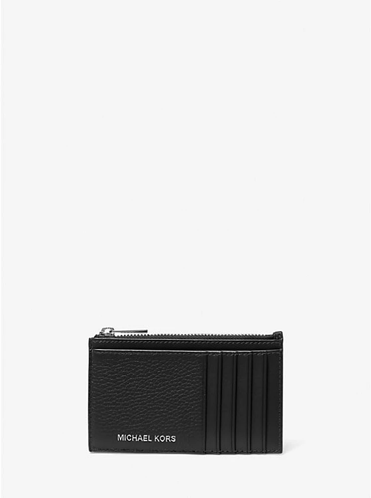 Cooper Slim Pebbled Leather Zip Wallet