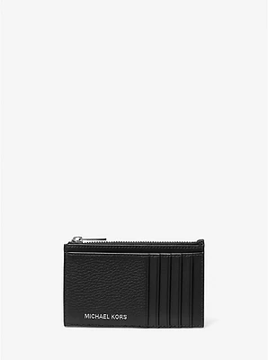 Cooper Slim Pebbled Leather Zip Wallet