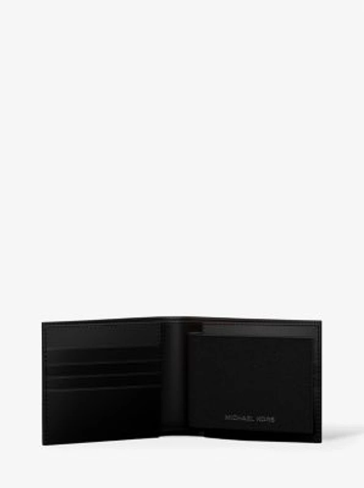 Cooper Saffiano Leather Billfold Wallet With Passcase