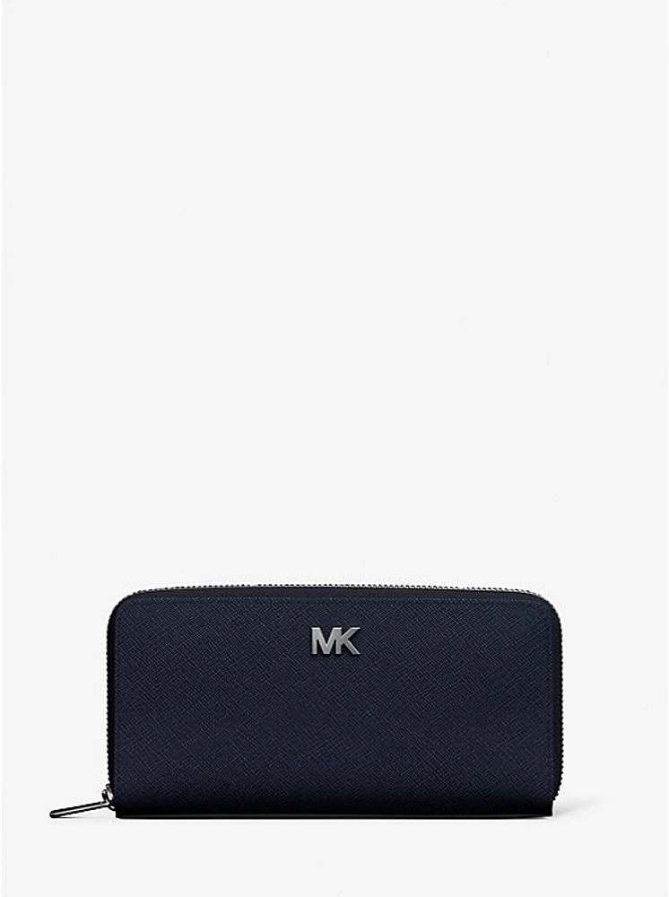 Cooper Saffiano Leather Zip-Around Wallet