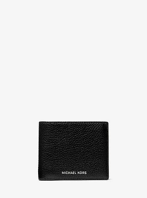 Cooper Pebbled Leather Billfold Wallet With Coin Pouch