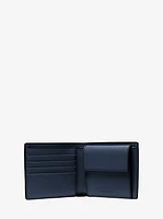 Cooper Pebbled Leather Billfold Wallet With Coin Pouch