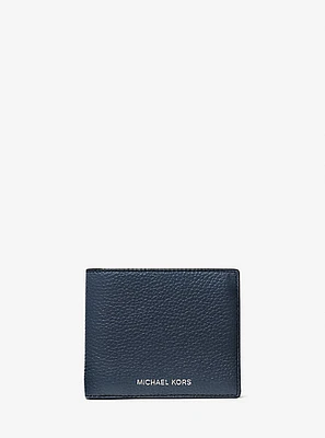 Cooper Pebbled Leather Billfold Wallet With Coin Pouch