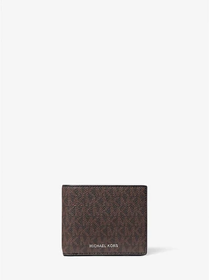 Billetera Cooper con logotipo y solapa para tarjeta de identificación