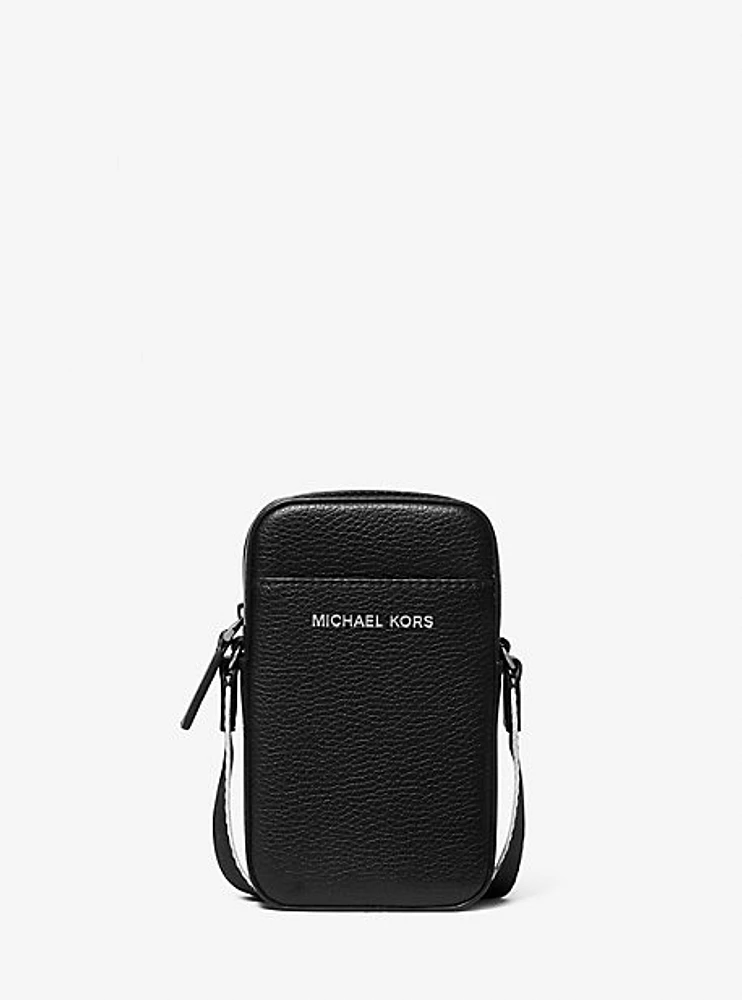 Cooper Pebbled Leather Smartphone Crossbody Bag