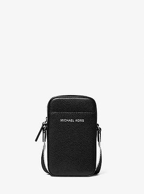 Cooper Pebbled Leather Smartphone Crossbody Bag