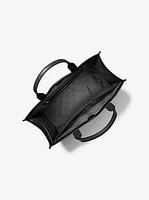 Cooper Logo Embossed Pebbled Leather Tote Bag