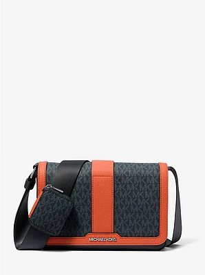 Cooper Color-Block Signature Logo Crossbody Bag with Pouch