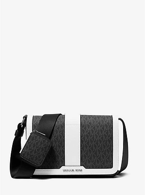 Cooper Color-Block Signature Logo Crossbody Bag with Pouch