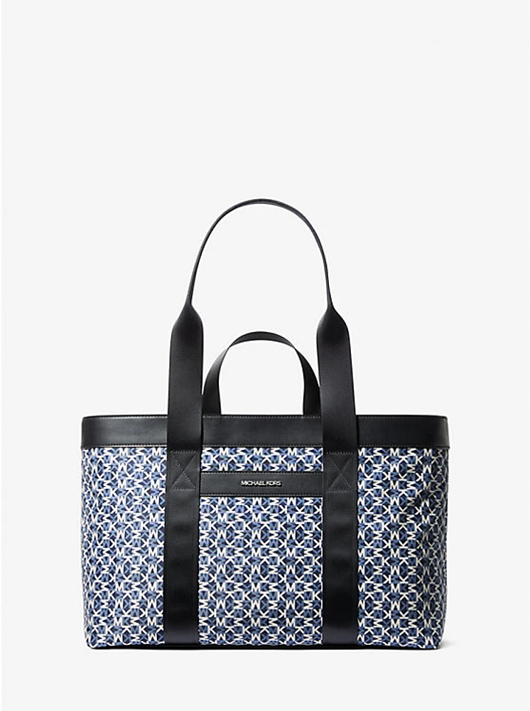 Lautner Logo Print Tote Bag
