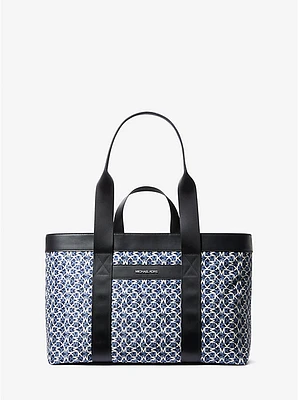 Lautner Logo Print Tote Bag