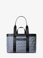 Lautner Logo Print Tote Bag