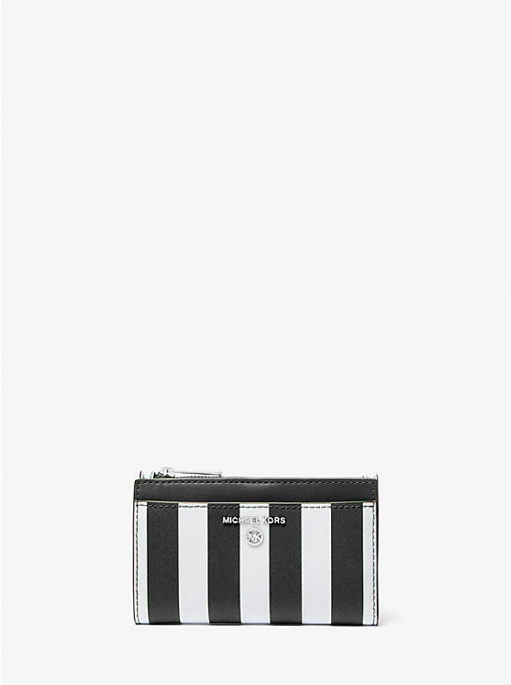 Jet Set Charm Striped Card Case