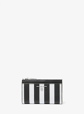 Jet Set Charm Striped Card Case