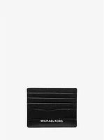 Hudson Crocodile Embossed Leather Tall Card Case