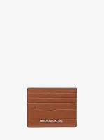 Hudson Crocodile Embossed Leather Tall Card Case