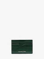 Hudson Crocodile-Embossed Leather Card Case