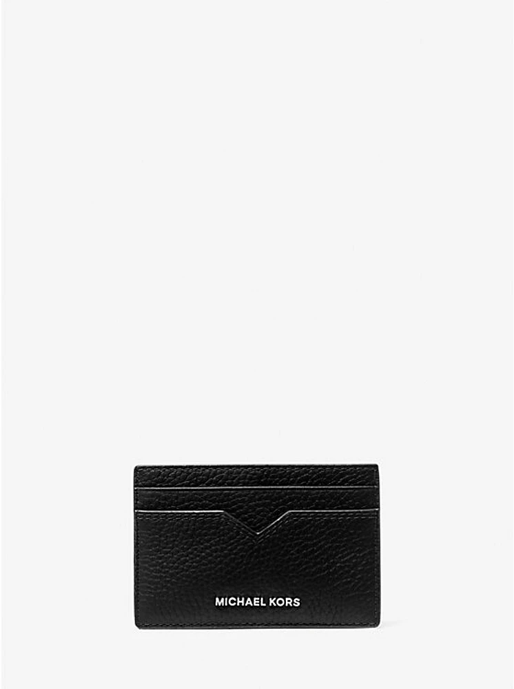 Hudson Pebbled Leather Card Case