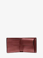 Hudson Crocodile Embossed Leather Billfold Wallet