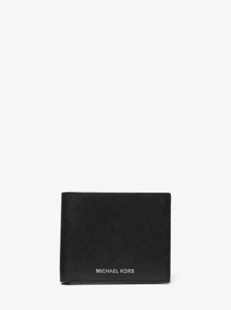 Varick Saffiano Leather Billfold Wallet With Passcase