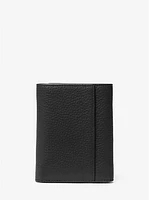 Hudson Pebbled Leather Tri-Fold Wallet